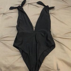 Black One Piece Bathing Suit